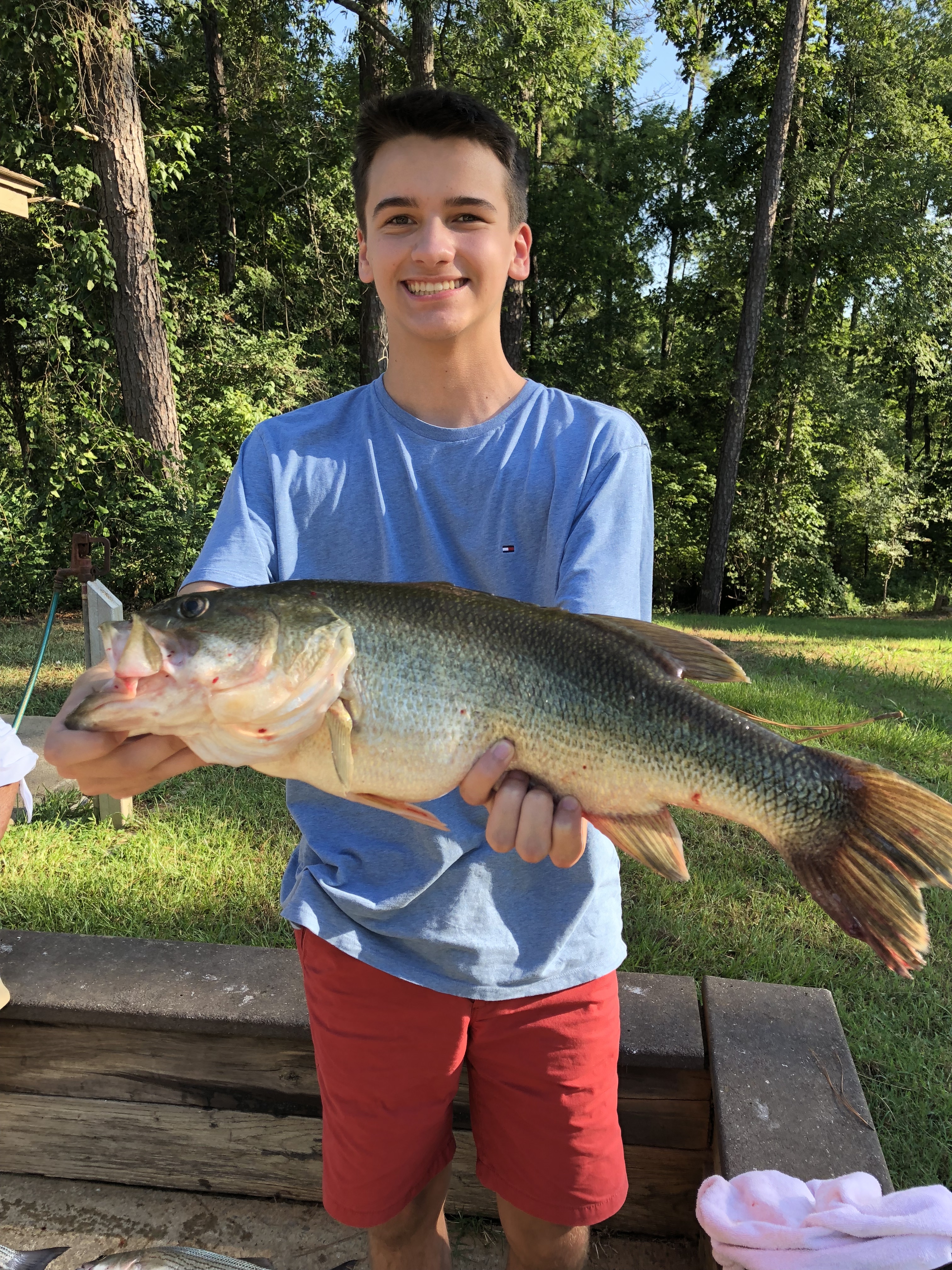 July 10, 2018 Chase Roberts with his big 7 lb large mouth bassIMG_2255