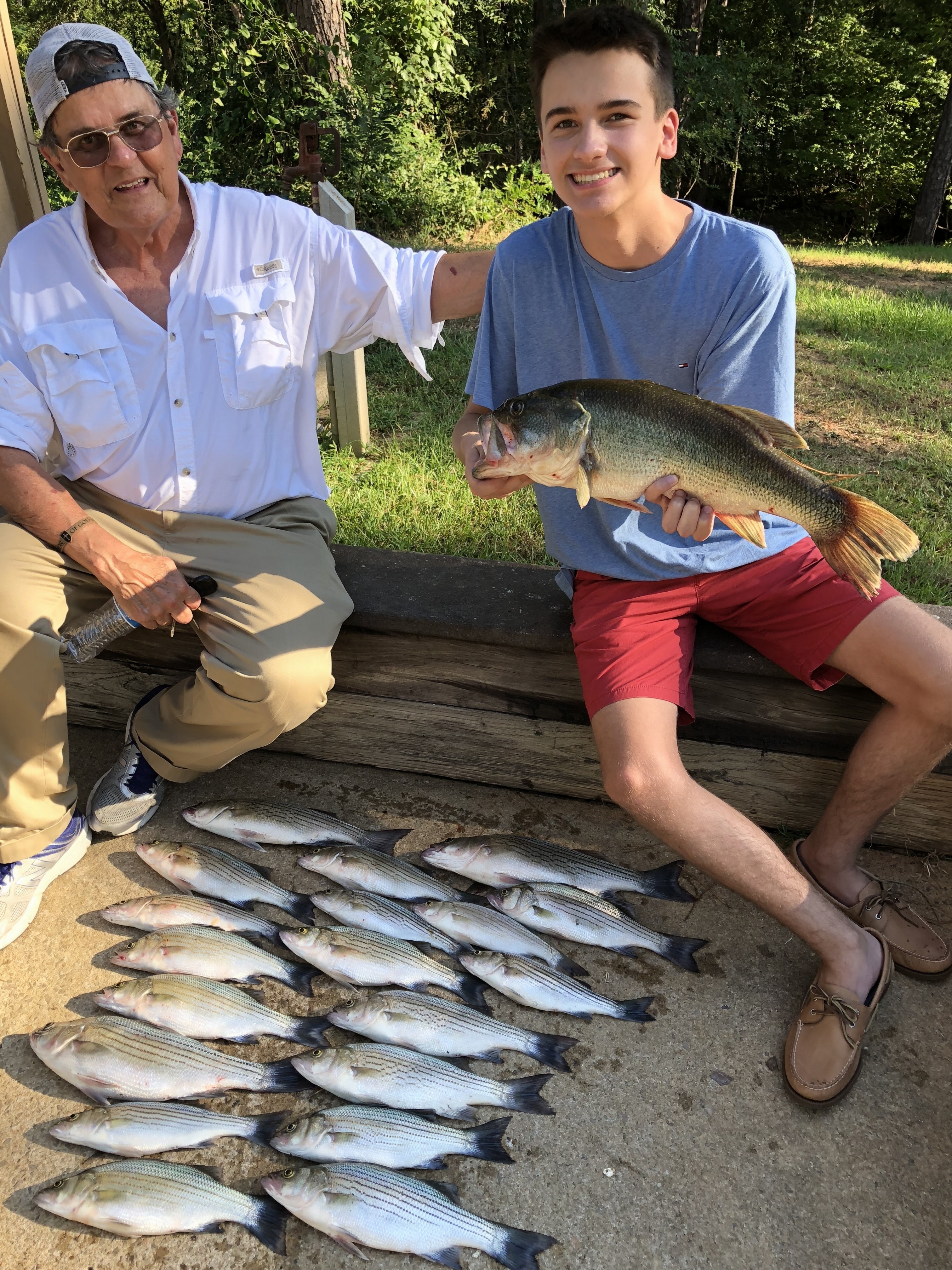 July 10, 2018Terry Williams from Eavns with his Grandson Chase Roberts from Winchester Va. and their catch of the day.IMG_2254
