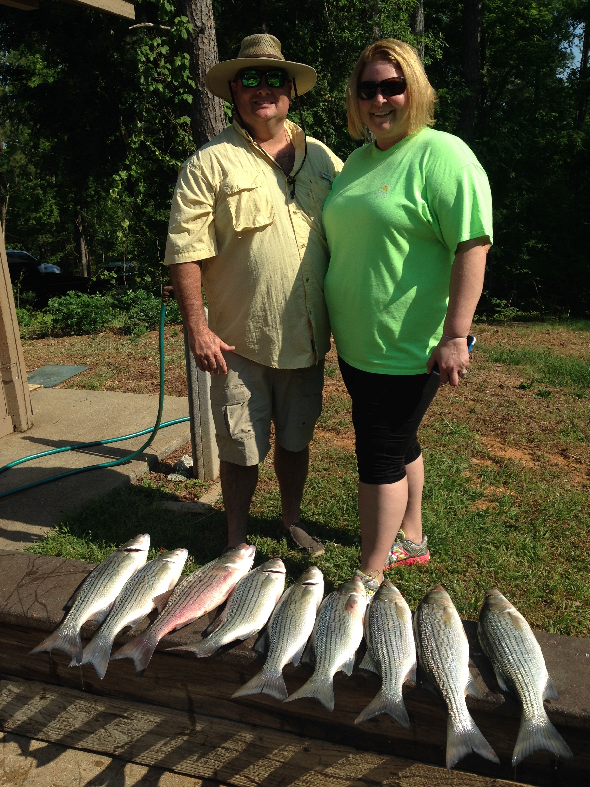 May 12, 2018 Jim and Loren with their nice catch.