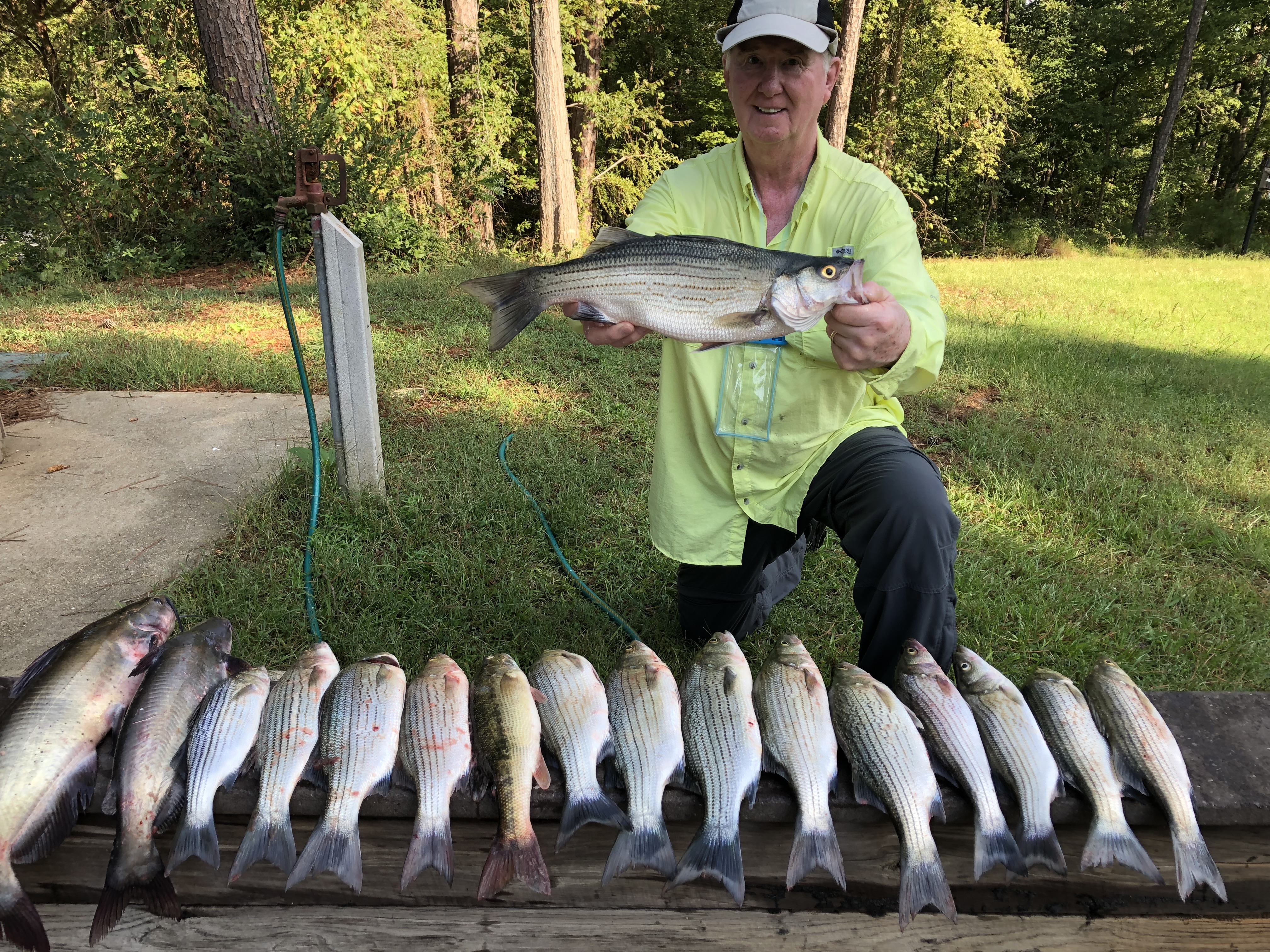 Oct. 3, 2018 Glenn Gray of Evans, Ga. with his nice catch of fish.IMG_2374